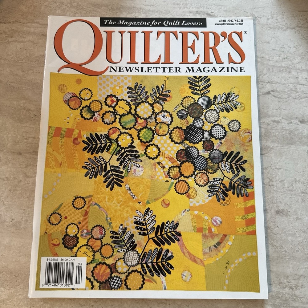 Quilter's Newsletter Magazine Vintage‎ 2002 April No.341